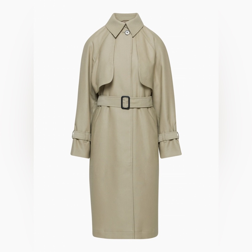 Aritzia Beige Trench Coat with Belt